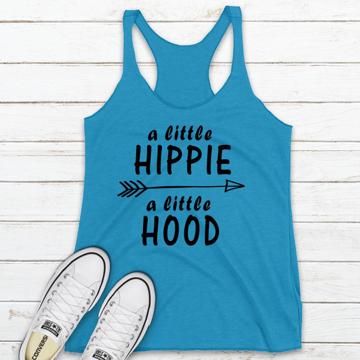 A Little Hippie A Little Hood Funny Womens Tank Funny Ladies | Etsy