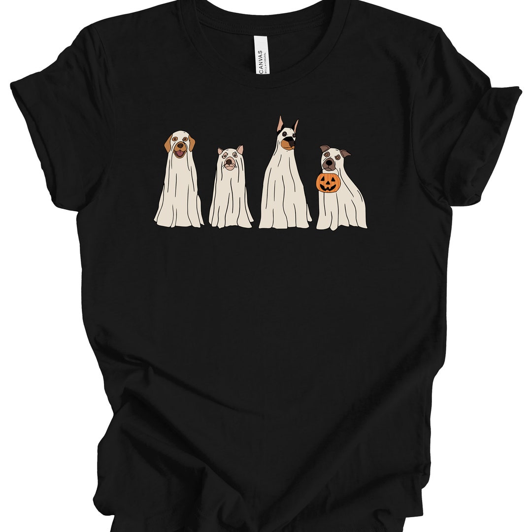 Ghost Dog Halloween Shirt Halloween Dog Shirts Ghost Etsy