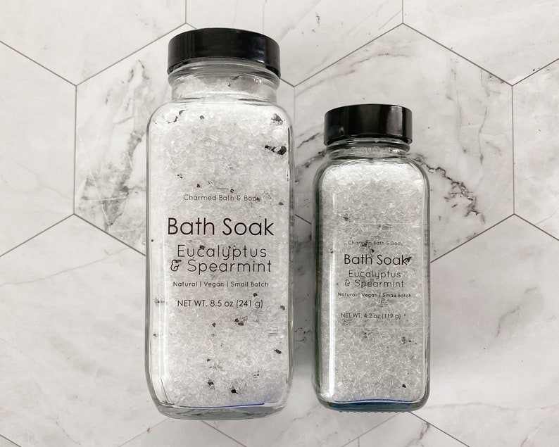 Bath Salts Jasmine, Rose, Eucalyptus & Spearmint, or Lavender image 9