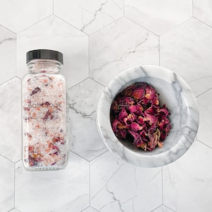 Bath Salts Jasmine, Rose, Eucalyptus & Spearmint, or Lavender image 5