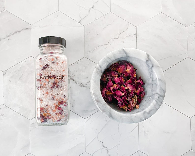 Bath Salts Jasmine, Rose, Eucalyptus & Spearmint, or Lavender image 5