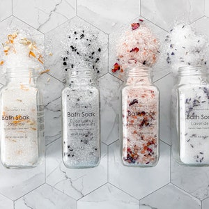 Badesalz | Jasmin, Rose, Eukalyptus & Grüne Minze oder Lavendel