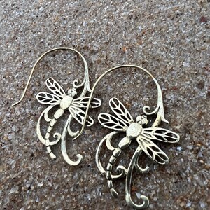 Silver Dragonfly Earrings