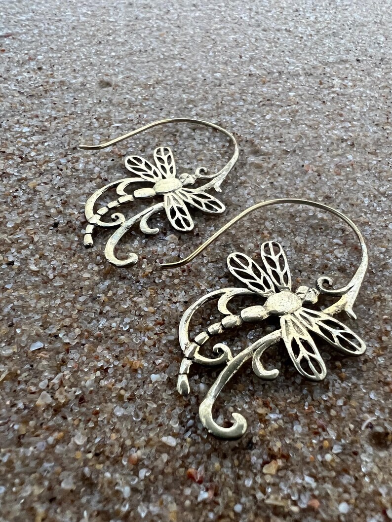 Silver Dragonfly Earrings