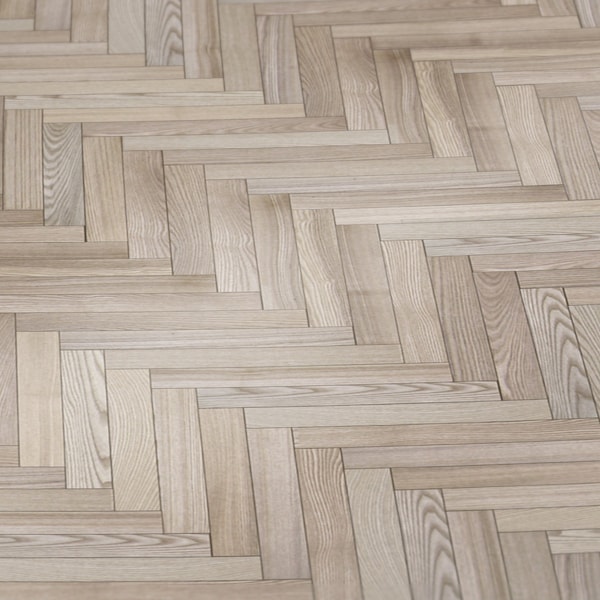 Dollhouse Herringbone Wood Floor Sheet, 1/12 Scale