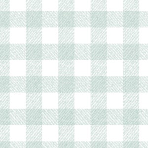 Dollhouse Mint Check Wallpaper: 1/12 Scale Plaid (Digital Download)