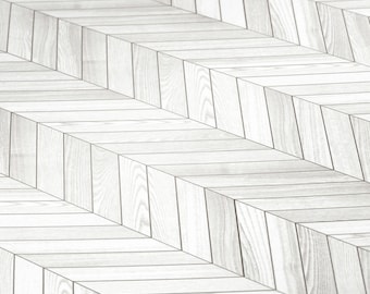 Dollhouse Miniature Flooring: Chevron White Wood (Digital Download)