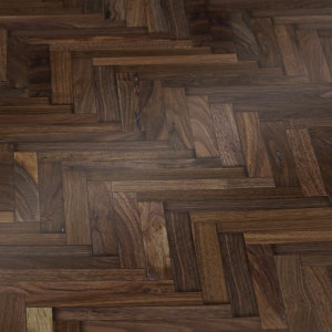 1/12 Herringbone Black Walnut Wood Effect Dollhouse Parquet Miniature Satin Finish 8.5&quot; x 11&quot; and 11&quot; x 17&quot;