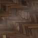 1/12 Herringbone Black Walnut Wood Effect Dollhouse  Parquet Miniature  Satin Finish 8.5' x 11' and 11' x 17' 