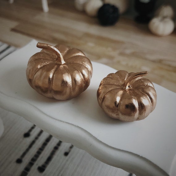 Fairytale Gold Dollhouse Pumpkin 1 12 Miniature Modern 1 12 Scale Decor