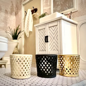 Corbeille miniature pour maison de poupée : décoration en résine à l&#39;échelle 1/12