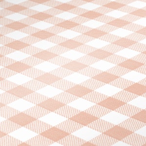 Dollhouse Coral Pink Check Wallpaper 1/12 Miniature Plaid 1:12 Printable Download 8.5 x 11&quot; and 11 x 17&quot; Digital Sheets