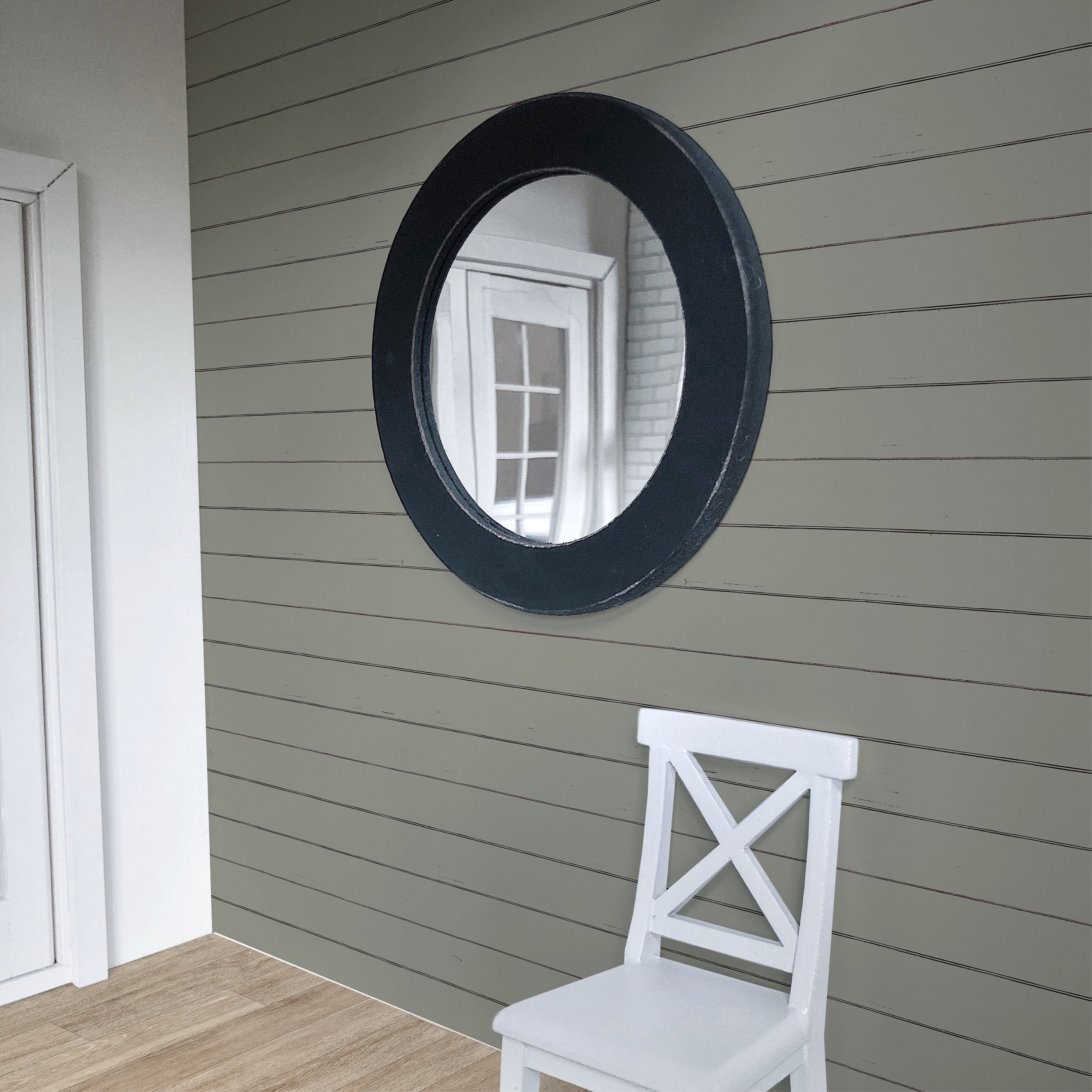 Dollhouse Shiplap Wallpaper, Evergreen Fog Wood Plank (1:12 Scale) - Etsy