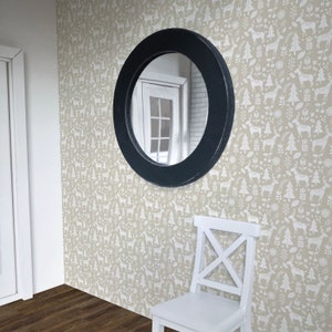 1/12 Natural Scandi Woodland Dollhouse Wallpaper Miniature 1:12 Printable Download 8.5 x 11&quot; and 11 x 17&quot; Sheets