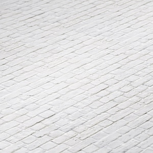 1/24 White Painted Brick Effect Dollhouse Wallpaper Miniature 1:24 Printable Download 8.5&quot; x 11&quot; and 11&quot; x 17&quot; Digital Sheet