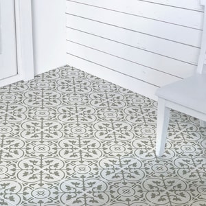 Dollhouse Miniature Tile: Evergreen Fog Cement Effect (Digital Download)