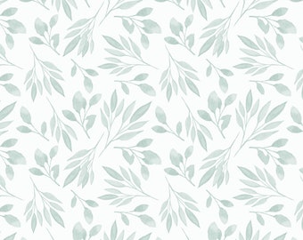 1/12 Mint Watercolor Branches Dollhouse Wallpaper Miniature - Etsy