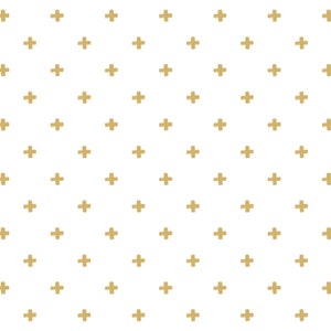 Dollhouse Wallpaper: Butterscotch Cross Print, 1/12 Scale (Digital Download)