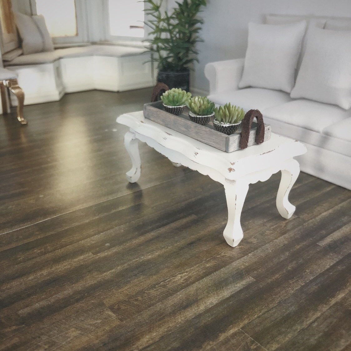 Dollhouse Flooring 1/24 Rustic Dark Wood Plank Flooring Etsy