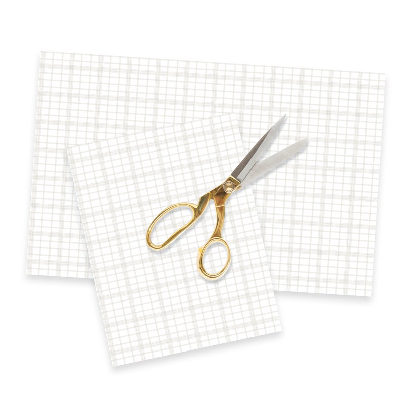 1/12 Natural Plaid Dollhouse Wallpaper Miniature 112 Etsy