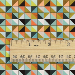 1/12 Colorful Split Square Tile Effect Dollhouse Miniature Printable Download 8.5 x 11&quot; and 11 x 17&quot; Sheet