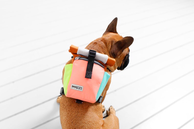 Dog backpack harnessdog poop bag holder custom dog harness Etsy