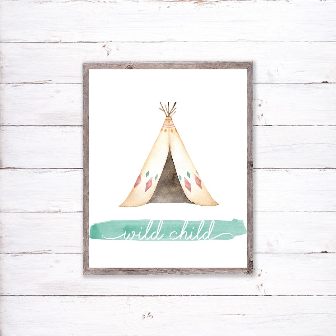 Wild Child Printable Wall Decor Instant Download - Etsy