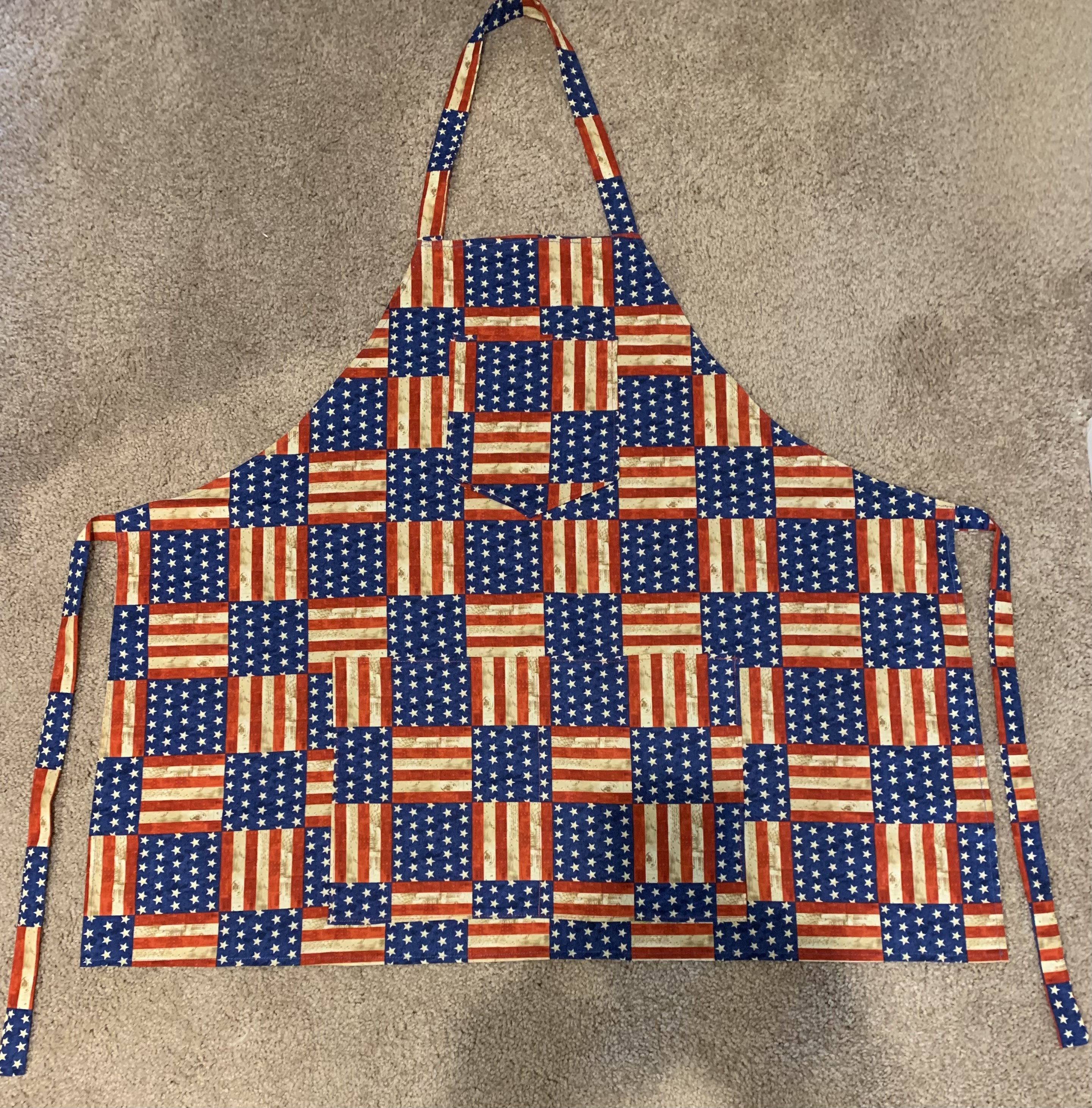 American Flag Apron With Pockets - Etsy