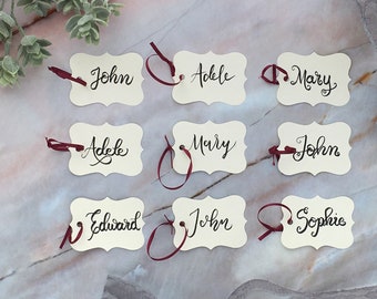Custom Wedding Gift Tags - Wedding Welcome Calligraphy Gift Tags and Favor Tags - Personalized Hand Lettered Party Gift Bag Tags