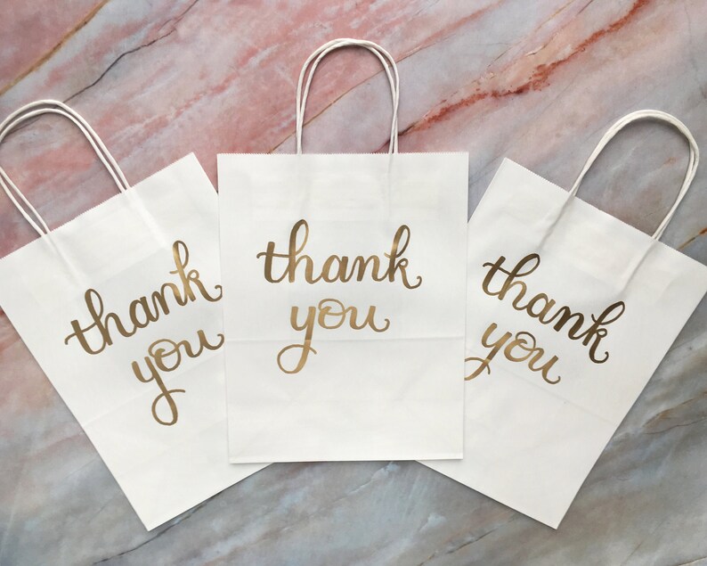 Thank You Bags Large Personalized Wedding Welcome Bag image 5
