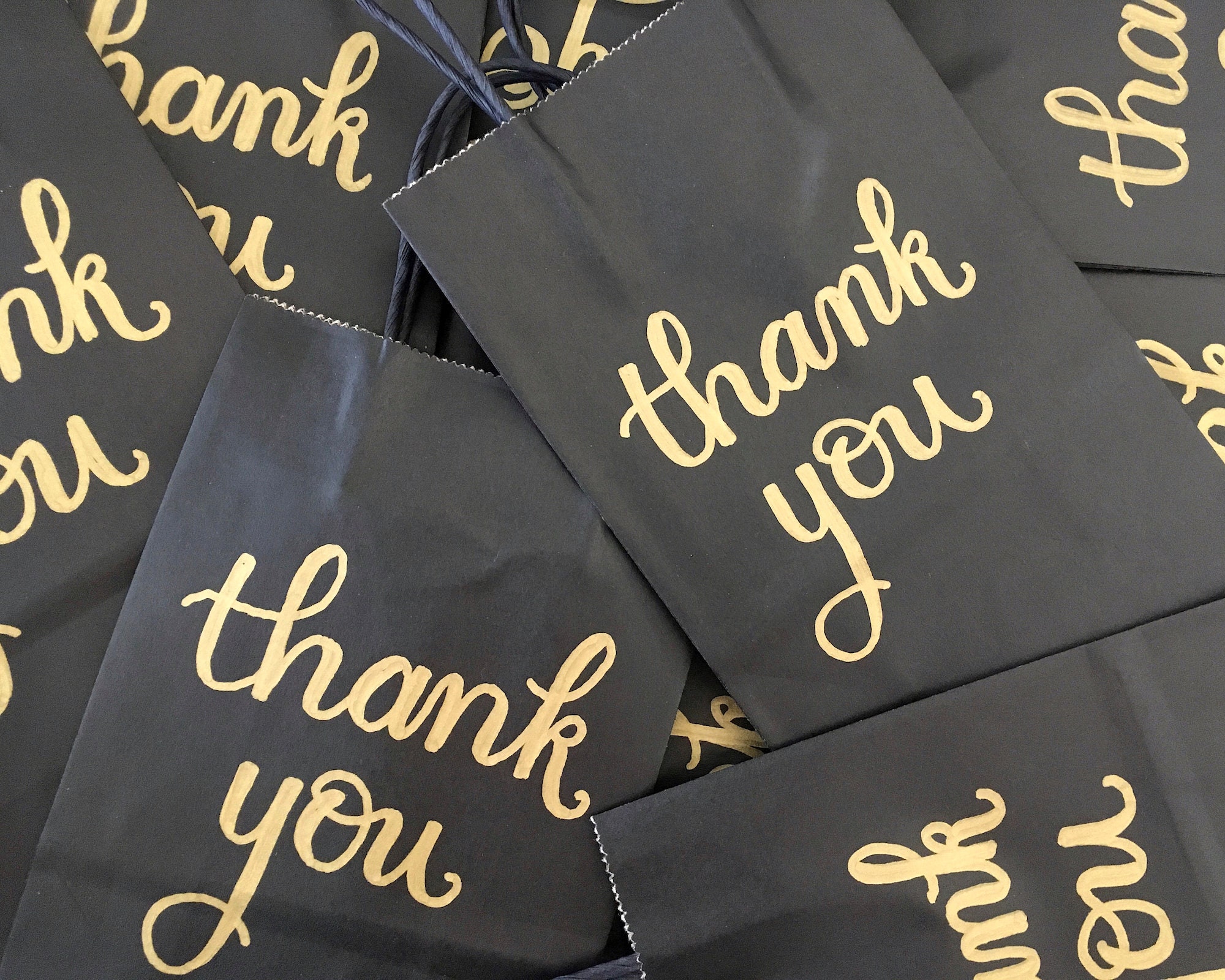 Thank You Gift Bags Large Personalized Wedding Bag Etsy