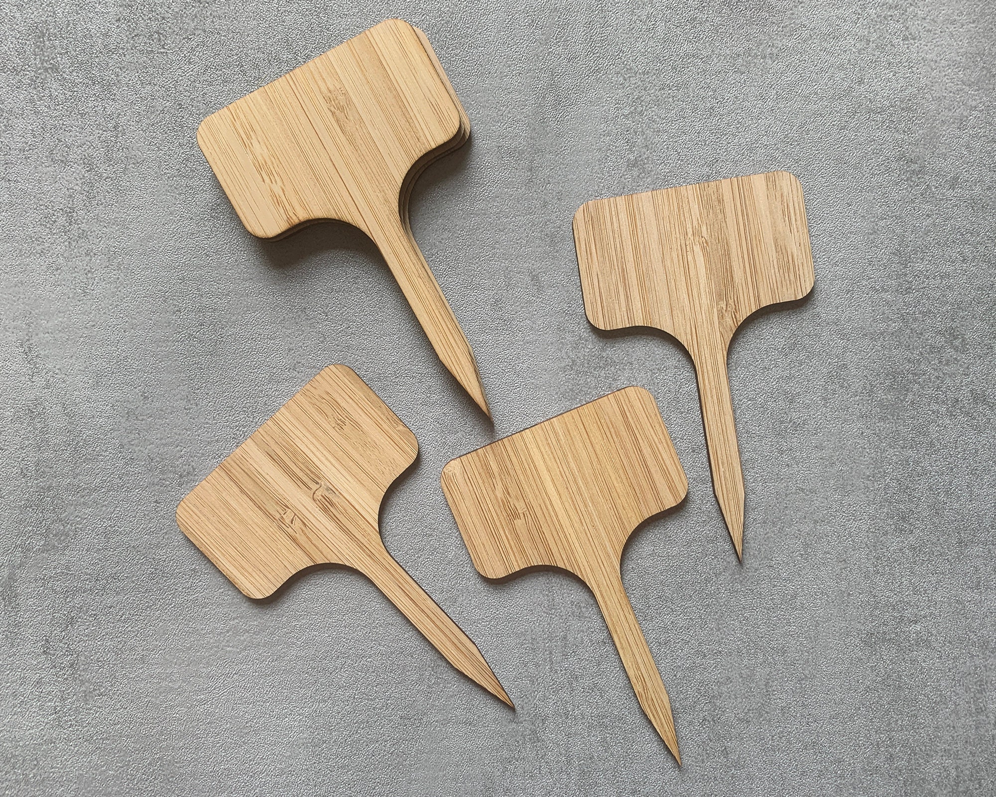 Bamboo Markers Garden Stakes Bamboo Plant Labels Bundled Etsy Australia