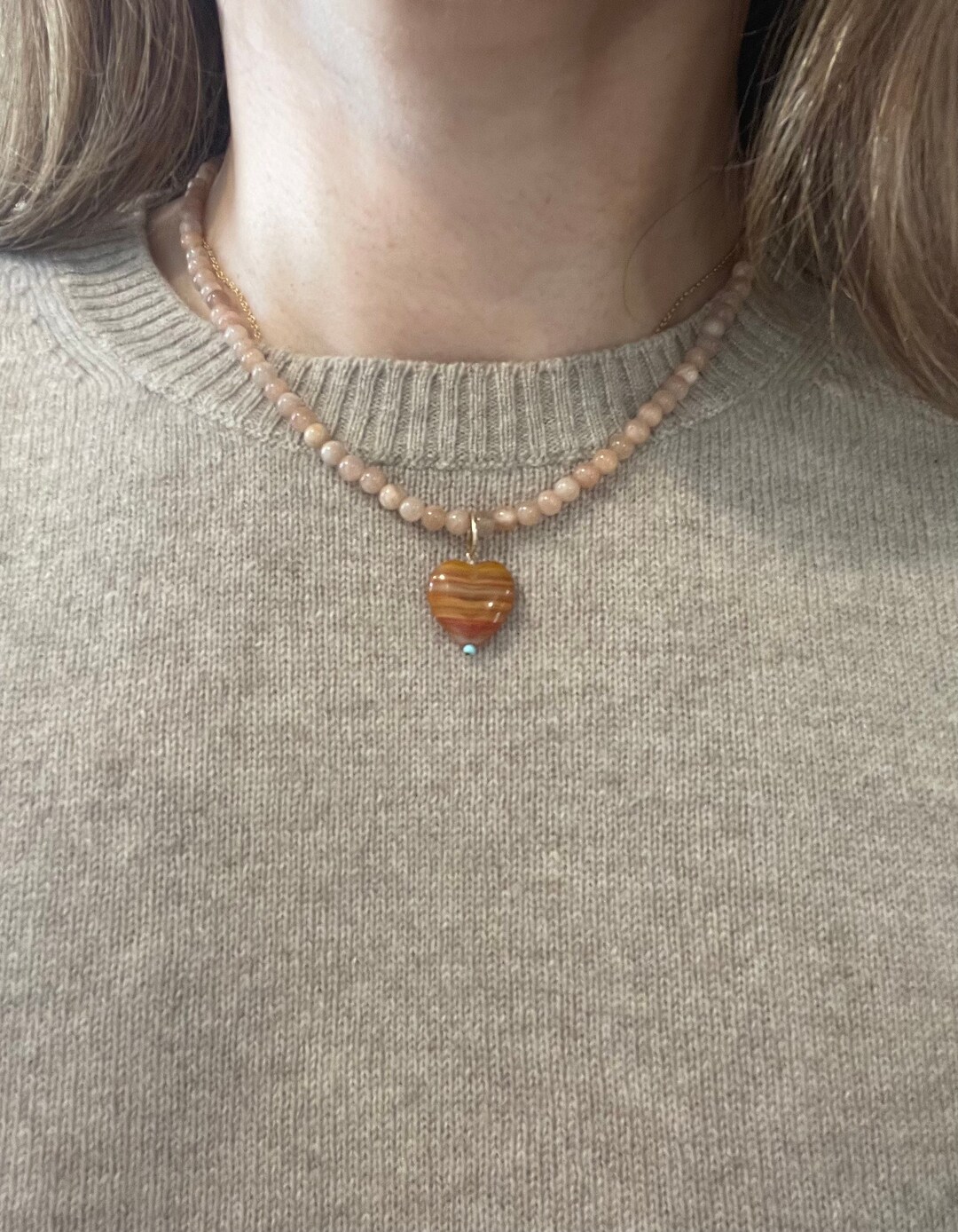 Noah Peach Necklace main image 1