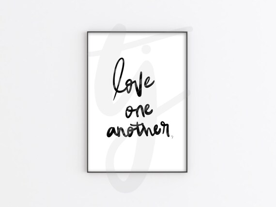 Love One Another Printable Instant Digital Download | Etsy