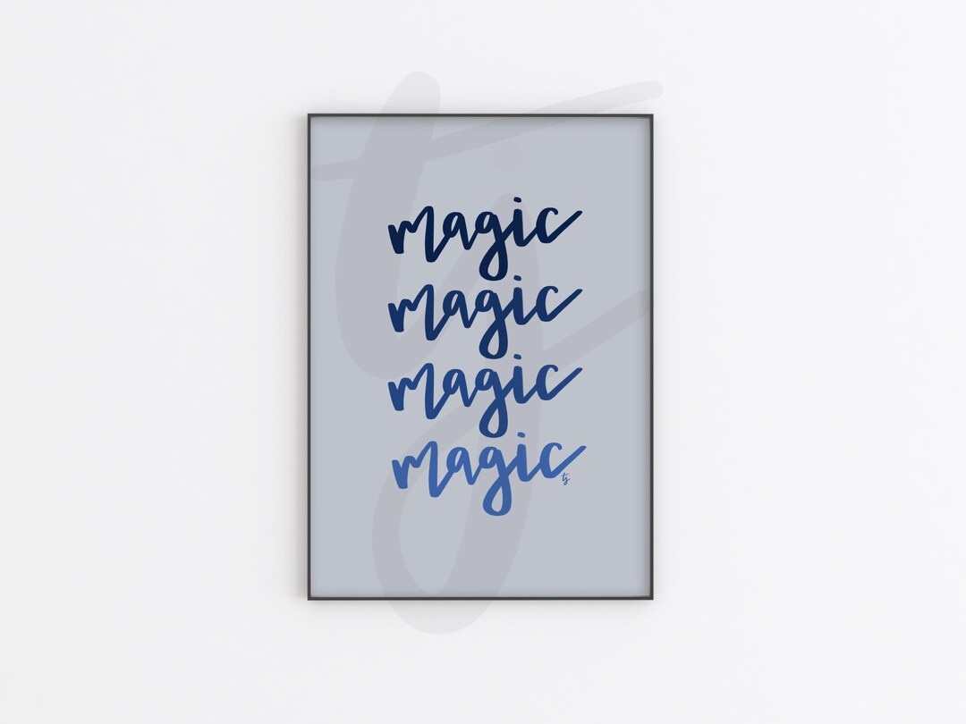 Magic in Blue Printable Instant Digital Download - Etsy