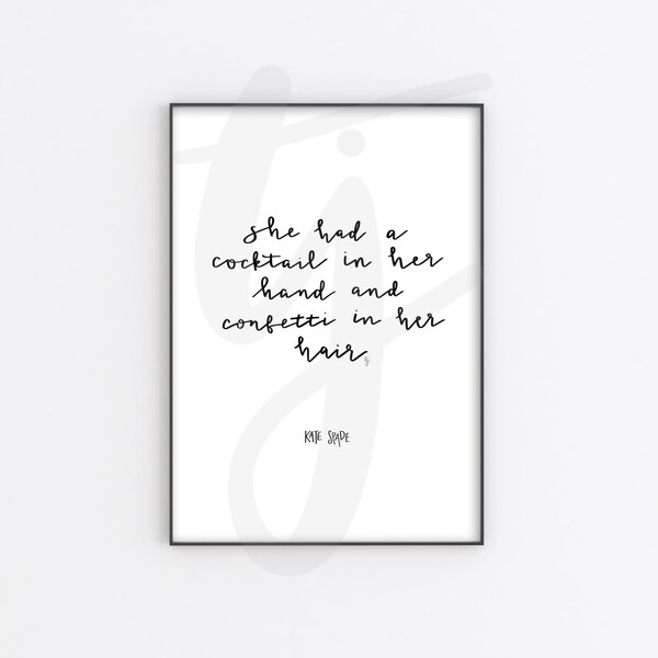 Kate Spade Quote - Etsy