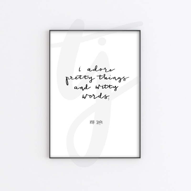 Kate Spade Quotes - Etsy