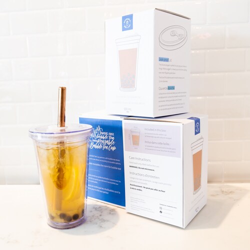 Reusable Leak Proof Bubble Tea Cup. Insulated & Double Walled Etsy