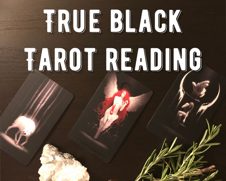 True Black Tarot Card Reading. Fast Accurate Tarot Card Etsy UK