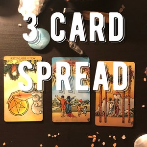 3 Karten, One Question Reading aus einem Fast Accurate Tarot Kartenleser, Psychic and Intuitive