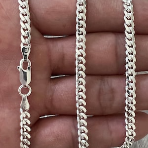 3mm 925 Silver Rope Chain Necklace Sterling Silver 16 18 20 22 24 26 28 30  Inch Italian Unisex Men Women Woman Man 