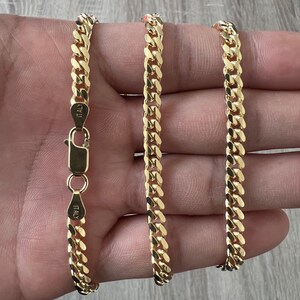 14k gold vermeil outlet cuban link chain