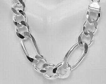 Figaro Chain Sterling Silver - Etsy