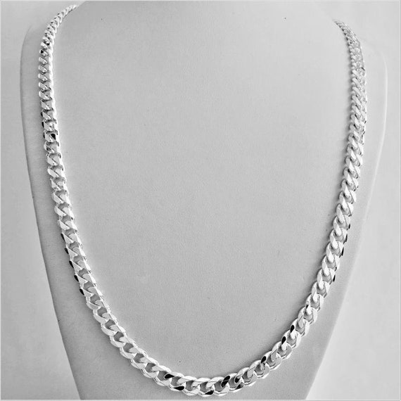 Silvadore 9mm Miami Cuban Link Chain for Men Necklace - Non-Tarnish & Fade-Proof Real Silver Stainless Steel - Boys Mens Christmas Gifts - Thick Big
