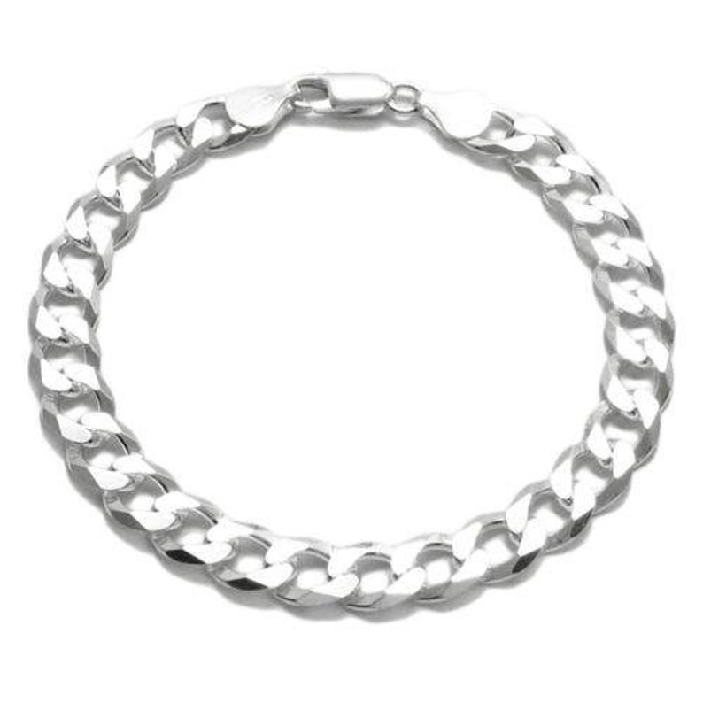 925 Solid Miami Cuban Sterling Silver Link Chain Bracelet in 5mm 15mm width. Available in 7, 8, and 9 Inch Lengths Handcrafted 925 Link image 7