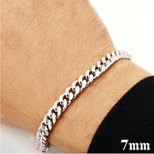 925 Solid Miami Cuban Sterling Silver Link Chain Bracelet in 5mm 15mm width. Available in 7, 8, and 9 Inch Lengths Handcrafted 925 Link image 1