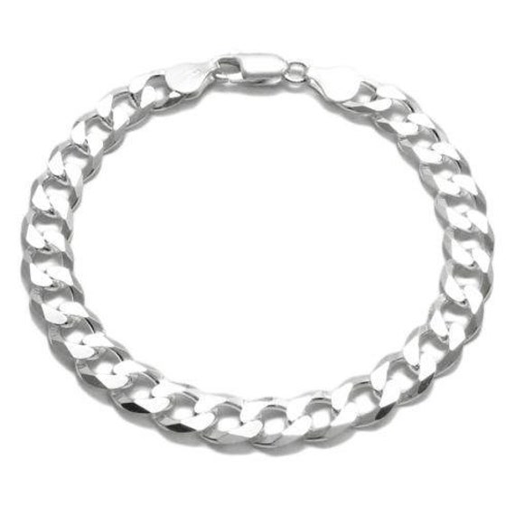 Classy Sterling Silver Figaro Link Chain Bracelet - 8mm. Wholesale -  925Express