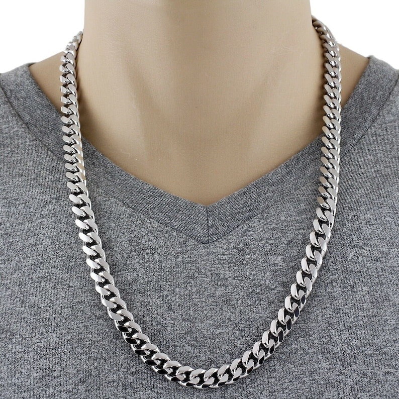 Sterling Silver Cuban Link Chain 20 Inch
