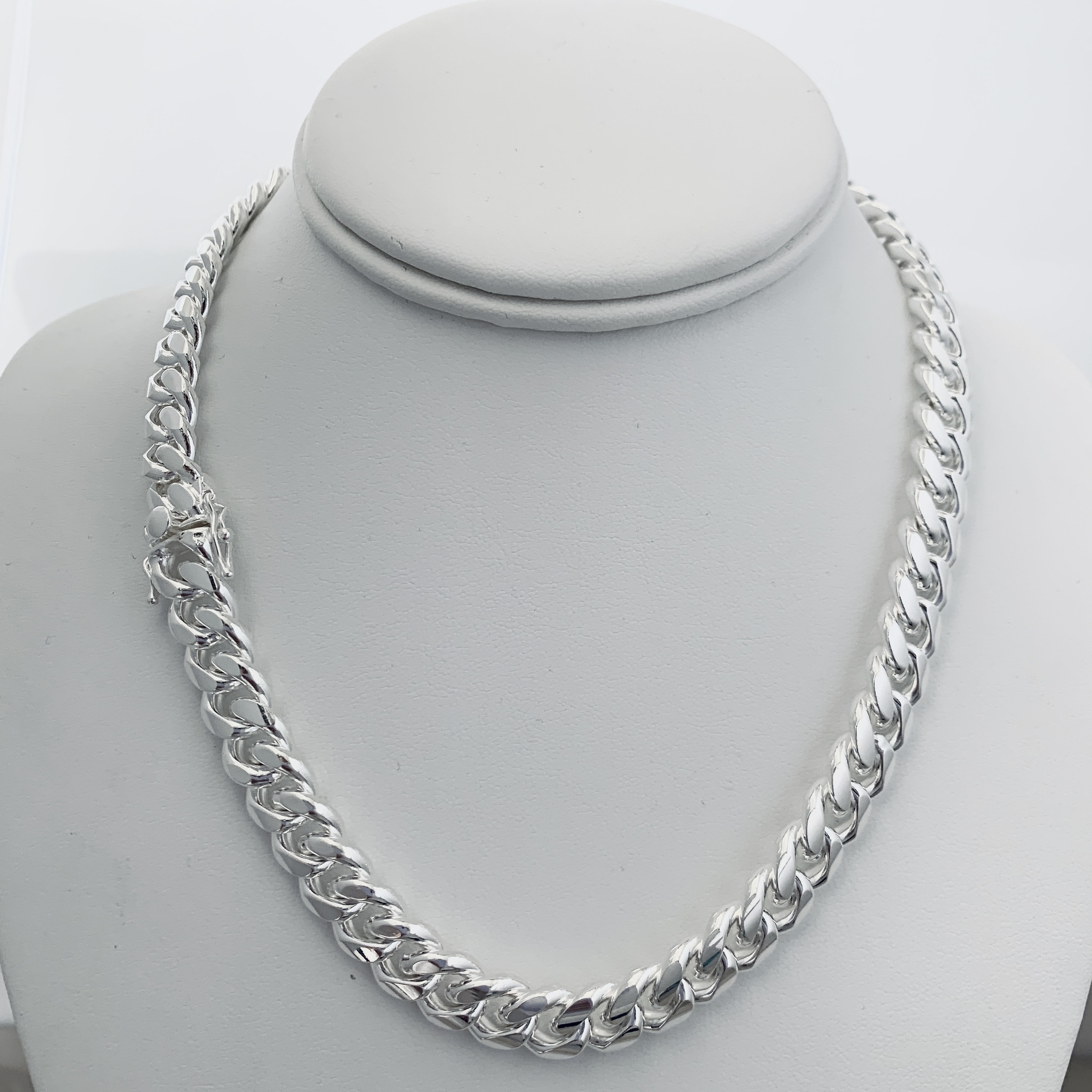 10.5mm Solid 925 Sterling Silver Miami Cuban Heavy Chain Bracelet