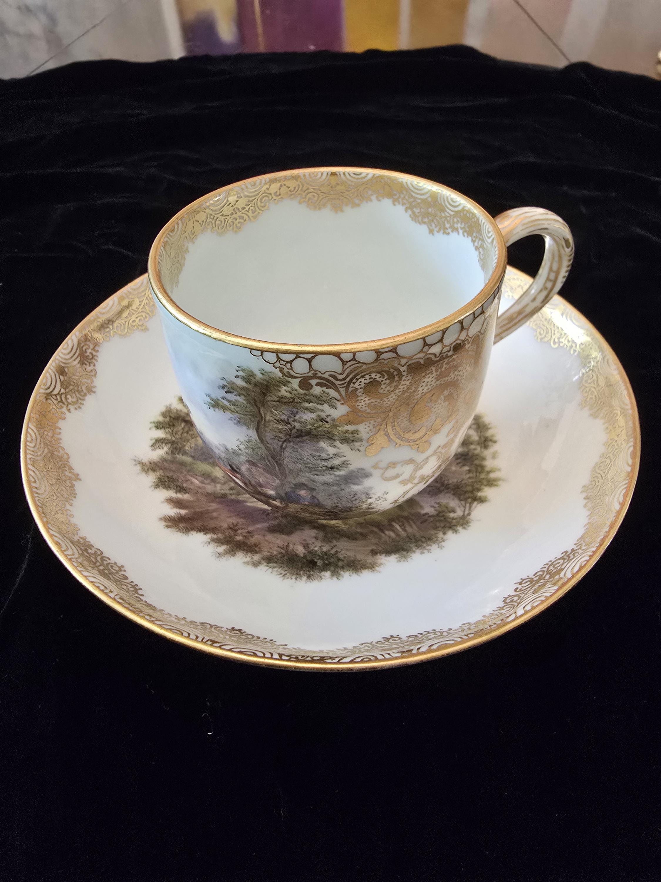食器 Meissen, antique Antique Meissen Porcelain Cup Saucer Museum Quality - Etsy Israel